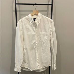 J. Crew White Oxford Casual Shirt